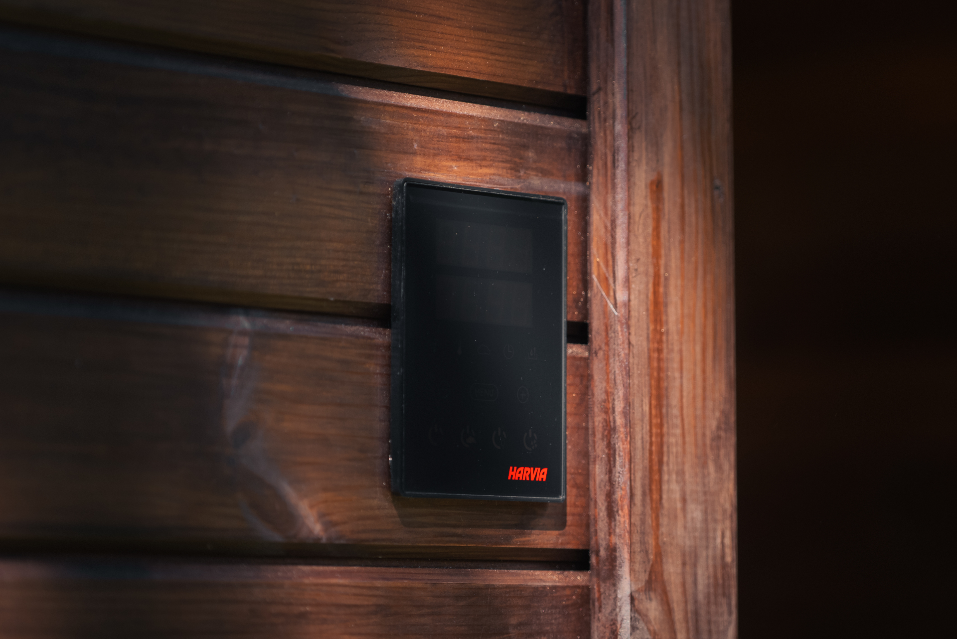 Ula Mini curved cube sauna in teak finish | Signature Garden Rooms