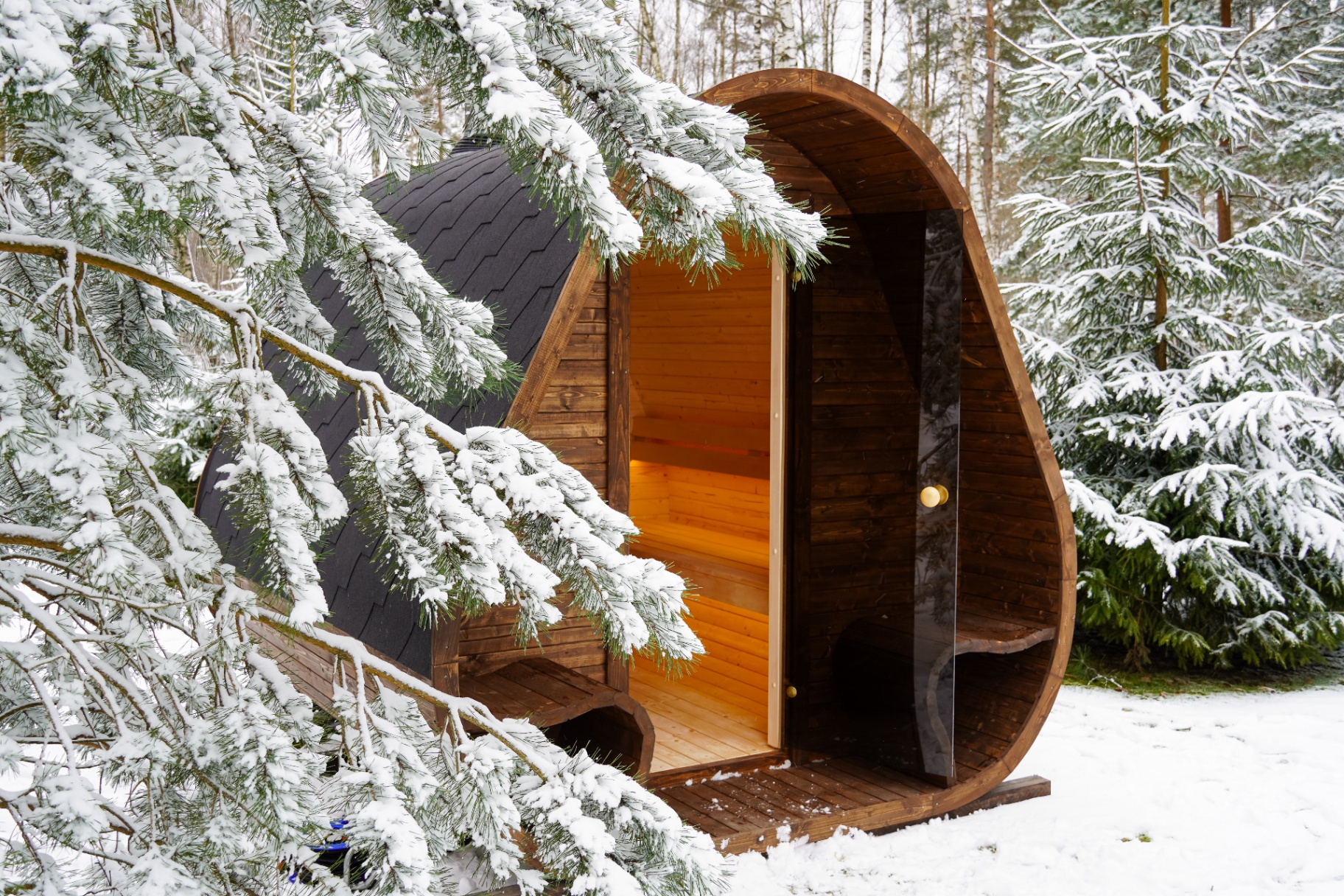 Celsium Herkus L modular sauna | Signature Garden Rooms Scotland