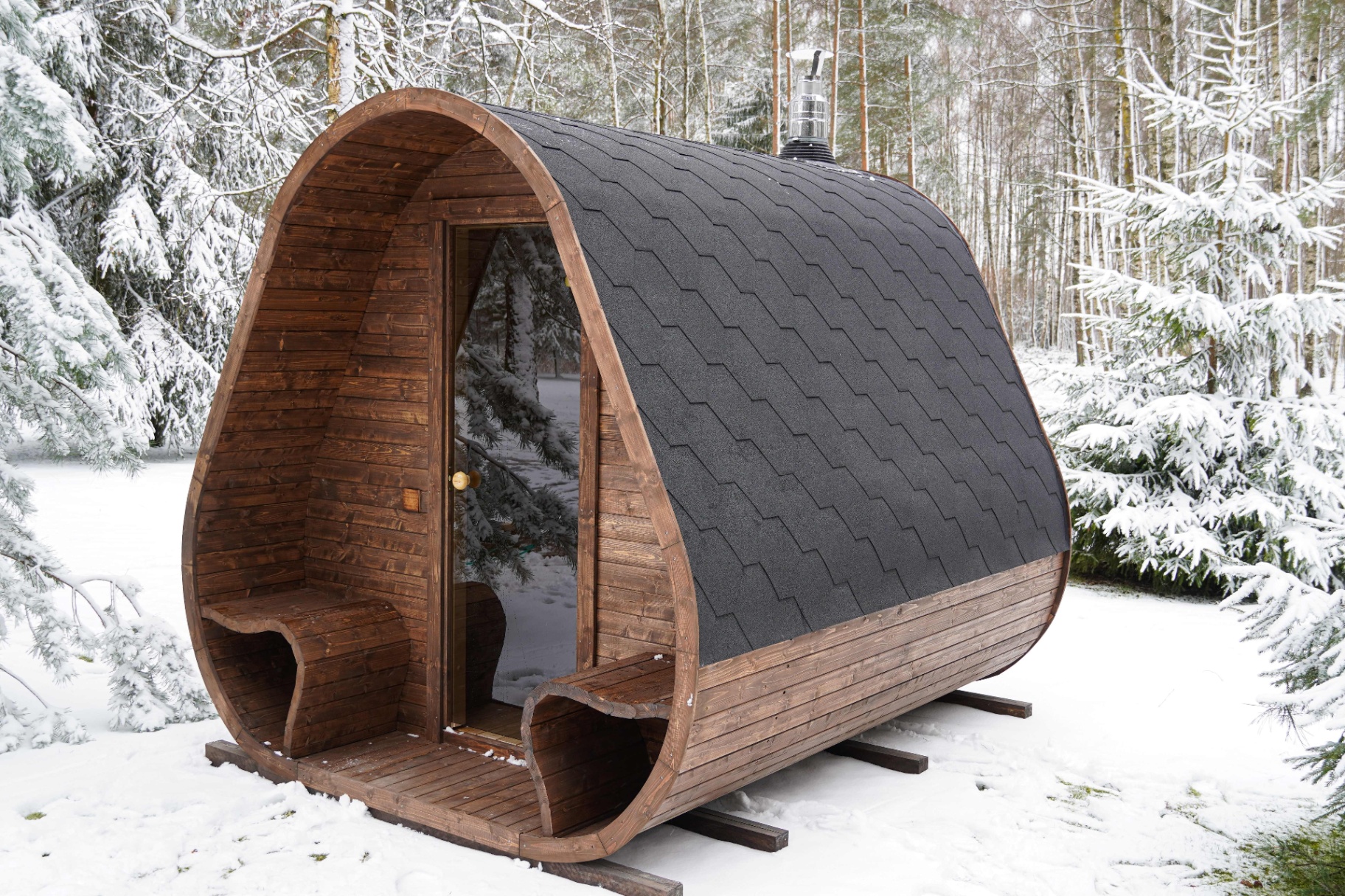 Celsium Herkus L modular sauna | Signature Garden Rooms Scotland