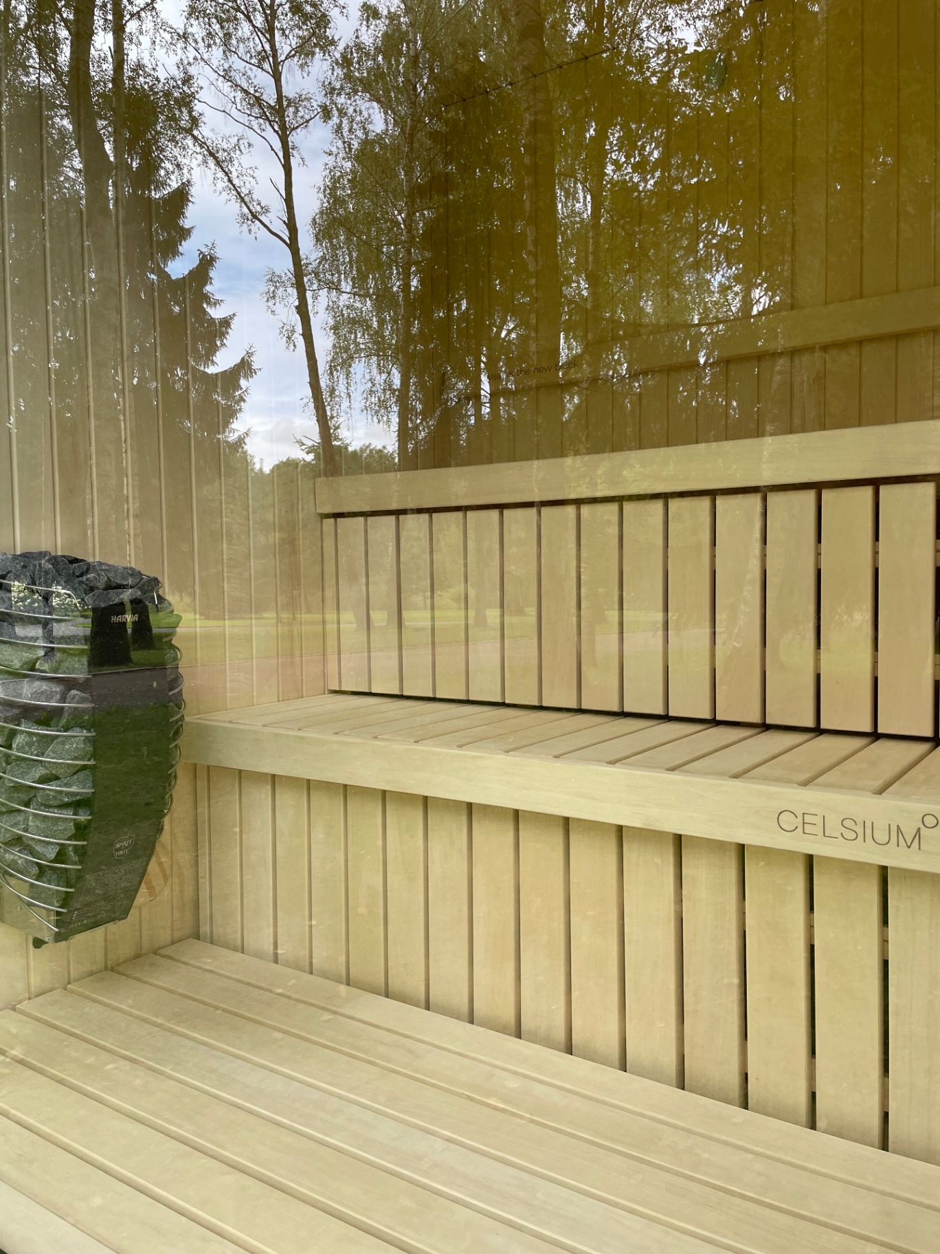 Jonas S compact barrel sauna in ebony finish | Signature Garden Rooms