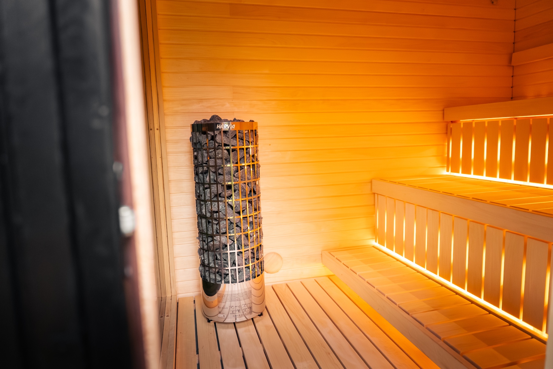 Jonas Grand barrel sauna in ebony charred timber | Signature Garden Rooms Scotland